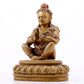 A solemn alloy copper inlaid silver Vajra statue