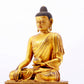 A majestic gilt bronze statue of Sakyamuni