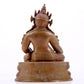 A solemn alloy copper inlaid silver statue of the God of Wealth