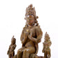 A solemn gilt bronze statue of Bodhisattva