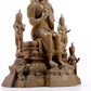 A solemn gilt bronze statue of Bodhisattva