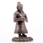 A majestic alloy copper figure inlaid with silver