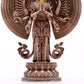 A majestic gilt bronze and silver statue of Avalokitesvara with Thousand Arms