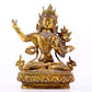 A majestic gilt bronze and silver statue of Tara