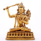 A majestic gilt bronze statue of Manjusri Bodhisattva