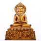 A solemn gilt bronze statue of Bodhisattva