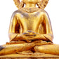 A solemn gilt bronze statue of Bodhisattva