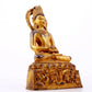 A solemn gilt bronze statue of Bodhisattva