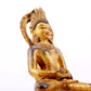 A solemn gilt bronze statue of Bodhisattva