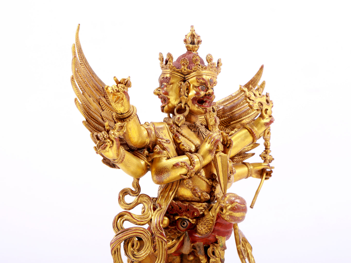 A majestic gilt copper vajra