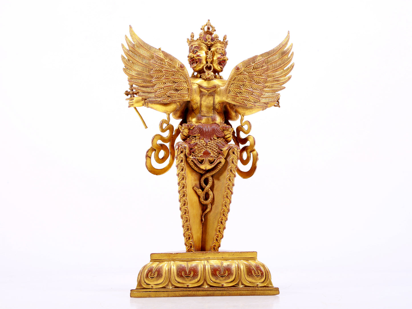 A majestic gilt copper vajra