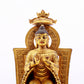 A majestic gilt bronze statue of Sakyamuni