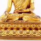 A majestic gilt bronze statue of Sakyamuni