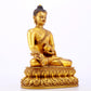 A majestic gilt bronze statue of Sakyamuni