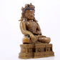 solemn alloy copper inlaid silver Buddha statue