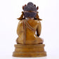 solemn alloy copper inlaid silver Buddha statue