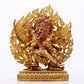 A solemn gilt bronze Vajra statue from Qing Dynasty, China