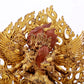 A solemn gilt bronze Vajra statue from Qing Dynasty, China