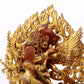 A solemn gilt bronze Vajra statue from Qing Dynasty, China