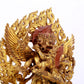 A solemn gilt bronze Vajra statue from Qing Dynasty, China