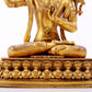 A majestic gilt bronze statue of Manjusri Bodhisattva