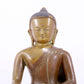 A solemn alloy copper statue of Gautama Buddha