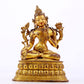 A majestic gilt bronze statue of Tara