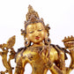 A majestic gilt bronze statue of Tara