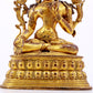 A majestic gilt bronze statue of Tara