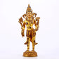 majestic gilt bronze statue of Tara inlaid with turquoise