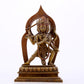 A solemn alloy copper Vajrasattva statue