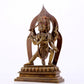 A solemn alloy copper Vajrasattva statue