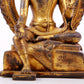 A majestic gilt bronze statue of Tara