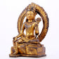 A majestic gilt bronze statue of Tara