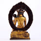 A majestic gilt bronze statue of Tara