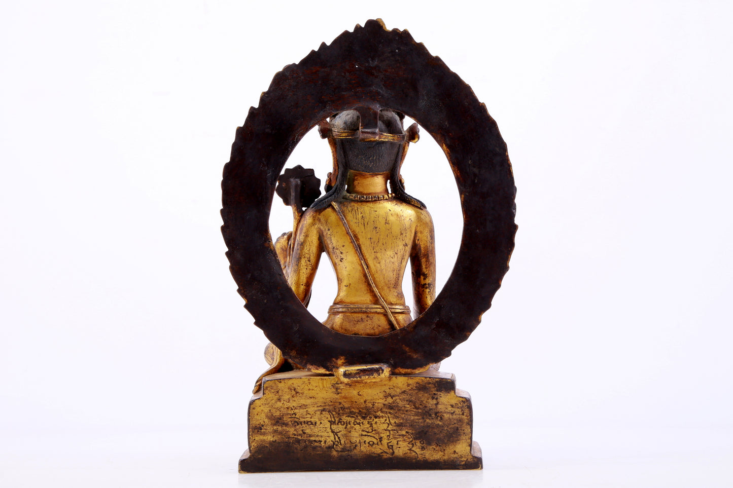 A majestic gilt bronze statue of Tara