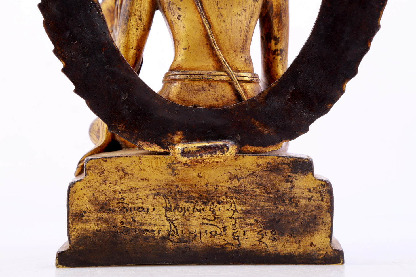 A majestic gilt bronze statue of Tara