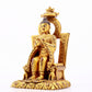 A majestic gilt bronze statue of Sakyamuni