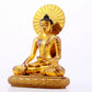 A majestic gilt bronze statue of Sakyamuni