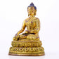 A majestic gilt bronze statue of Sakyamuni