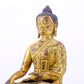 A majestic gilt bronze statue of Sakyamuni