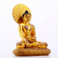 A majestic gilt bronze statue of Sakyamuni