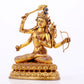 A majestic gilt bronze statue of Manjusri Bodhisattva