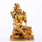 A majestic gilt bronze statue of green Tara