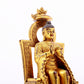 A majestic gilt bronze statue of Sakyamuni