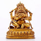 A solemn gilt bronze Vajra statue inlaid with hundreds of treasures