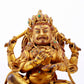 A solemn gilt bronze Vajra statue inlaid with hundreds of treasures