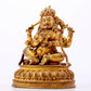 A solemn gilt bronze Vajra statue inlaid with hundreds of treasures