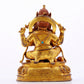 A solemn gilt bronze Vajra statue inlaid with hundreds of treasures
