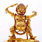 A solemn gilt bronze Vajra statue